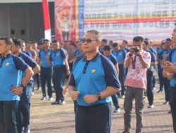 Jaga Kebugaran Personel, Polda Bengkulu Gelar Senam Aerobic