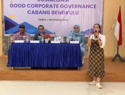 Wujudkan Tata Kelola Perusahaan Yang Baik, Jasa Raharja Bengkulu berikan Pemahaman mengenai GCG