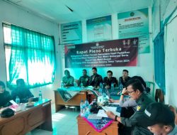 Kanit Intel Polsek Seluma Timur Hadiri Rapat Pleno Terbuka Rekapitulasi DPSHP Tingkat PPK Seluma Timur Tahun 2024