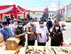 Kejari Bengkulu Lakukan Pemusnahan Barang Bukti Hasil Kejahatan