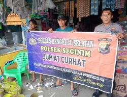 Polsek Seginim dan Bhabinkamtibmas Gelar Kegiatan Jumat Curhat