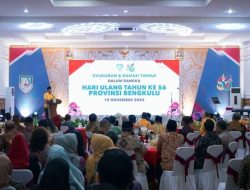 Peringati HUT Ke 56, Pemprov Bengkulu Gelar Syukuran & Ramah Tamah