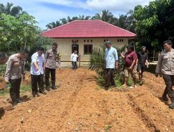 Dukung Asta Cita Presiden, Polsek Sungai Rumbai Tanam Jagung