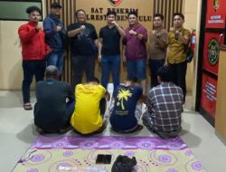 Polisi Grebek Judi Kartu Song di Bengkulu, 4 Orang di Amankan