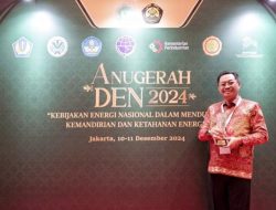 Bengkulu Raih Penghargaan Tertinggi di Ajang Anugrerah DEN 2024 Kategori Pengelola EBT