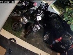 Aksi Pencurian Motor Karyawan PT. AMF, Terekam CCTV Tampak Pelaku Menggunakan Masker
