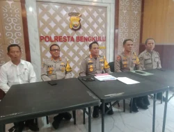 Polresta Bengkulu Gelar Press Release 2024, Gangguan Kamtibmas Menurun