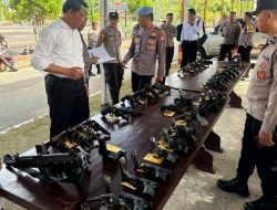 Polres Kaur Periksa Semua Persenjataan Personel