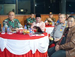 Plt. Gubernur Bengkulu bersama Forkopimda Tinjau Pos-Pos Pengamanan Malam Taru 2025