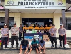 Curi Barang di Tempat Kerja, Tiga Orang Pria Diglandang ke Polsek Ketahun