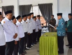 Kepala Kemenag Bengkulu Tengah Lantik Petugas Kepala KUA
