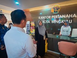 Kanwil BPN Sidak Pelayanan Publik di Kantor Pertanahan Kota Bengkulu