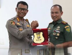 Kapolresta Silaturahmi Ke Kodim 0407/Kota Bengkulu