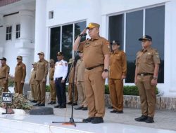 Sekretaris Daerah Pimpin Apel Gabungan di lingkungan Pemerintah Kabupaten Asahan