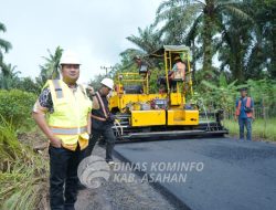 Wakil Bupati Kabupaten Asahan Tinjau Pelaksanaan Peningkatan Infrastruktur Jalan