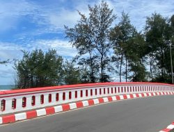 Pemkot Bengkulu Ganti Warna Jembatan Pantai Panjang Dengan Konsep Nuansa Merah Putih