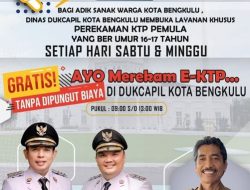Ayo Merapat, Pemkot Buka Layanan Perekaman KTP di Hari Libur Tanpa Dipungut Biaya