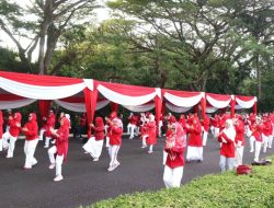 Universitas Bengkulu Gelar Kegiatan Senam Bersama Dengan Nuansa Merah Putih