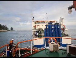 KPM Pulau Telo Berhasil Lintasi Alur Pelabuhan Pulau Baai