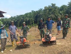Satgas TMMD ke-123 Kodim 0408 Bantu Bajak Tanah Petani