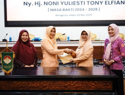 Sertijab Ketua DWP kota Bengkulu Masa Bakti 2024-2029