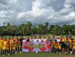 Meriahkan HUT Seluma Ke-22, Wabup H.Gustianto Resmikan Turnamen Sepak Bola Antar Pemuda