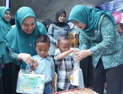 Ketua Tim Pembina Posyandu Asahan Tinjau Launching Pekan Imunisasi Dunia 2025