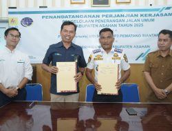 Tingkatkan Kualitas Pelayanan, Dishub Asahan dan PT. PLN Lakukan Kerjasama Pengelolaan PJU
