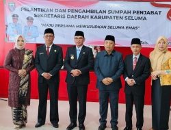 Bupati Teddy Rahman Lantik Pj Sekda Sebagai Kadis Dikbud Seluma