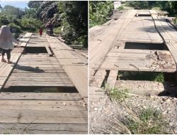 Jembatan Penghubung Desa Diperbaiki, Akses Warga Kembali Lancar