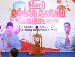 Peringati Hari Donor Darah, Walikota Dedi Wahyudi Hadiri Kegiatan Donor Darah Yang Di Gelar PMI