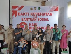 Hari Bhayangkari Ke-79, Wagub Mian Apresiasi Acara Bakti Kesehatan Dan Bantuan Sosial di Poda Bengkulu