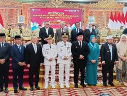 Gubernur Helmi Hasan Hadiri Acara Pelantikan Bupati dan Wabup Empat Lawang