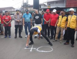 Bupati Bengkulu Utara Lakukan Titik Nol Pembangunan Rekonstruksi Jalan Pasar Purwodadi