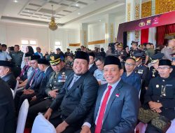Walikota Dedi Wahyudi Bersama Forkopimda Hadiri Upacara HUT Bhayangkara ke-79