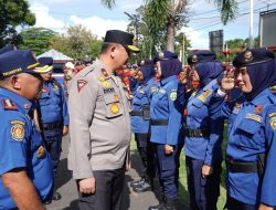 Wakapolda Bengkulu Bersama Kadis Damkar Pimpin Apel Pagi Sekaligus Cek Kesiapan Personil