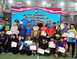 Walikota Bengkulu Hadiri Penutupan Turnamen Tenis Meja Kapolda Cup 2025