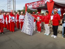 Meriahkan HUT RI ke -80, Wabup Seluma Resmikan Lomba Gerak Jalan Indah