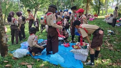 Kwarcab Kota Bengkulu Gelar Lomba Jambore Pramuka 2025 Peserta Antusias Meningkat