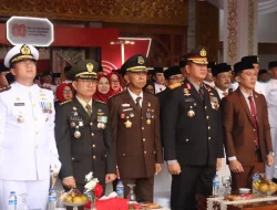 Wakapolda Bengkulu Hadiri Upacara Penurunan Bendera di Balai Semarak