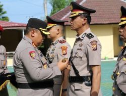 Polres Bengkulu Utara Gelar Upacara Sertijab Wakapolres, Kabag, Kasat Hingga Kapolsek