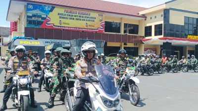 Polresta, TNI, Satpol PP dan Pemkot Bengkulu Gelar Patroli Gabungan